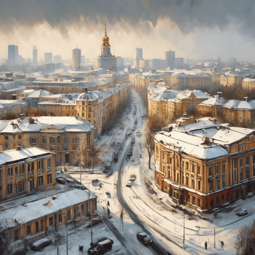 Winter in Kursk – Aleksandr Deyneka